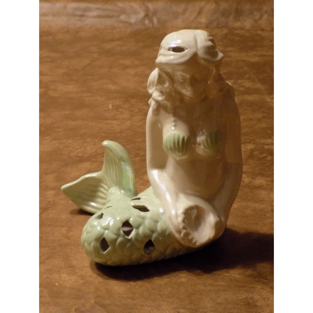 Gc Naturals Little Mermaid Porcelain Luster Pot Pourri Sachet Holder Figure